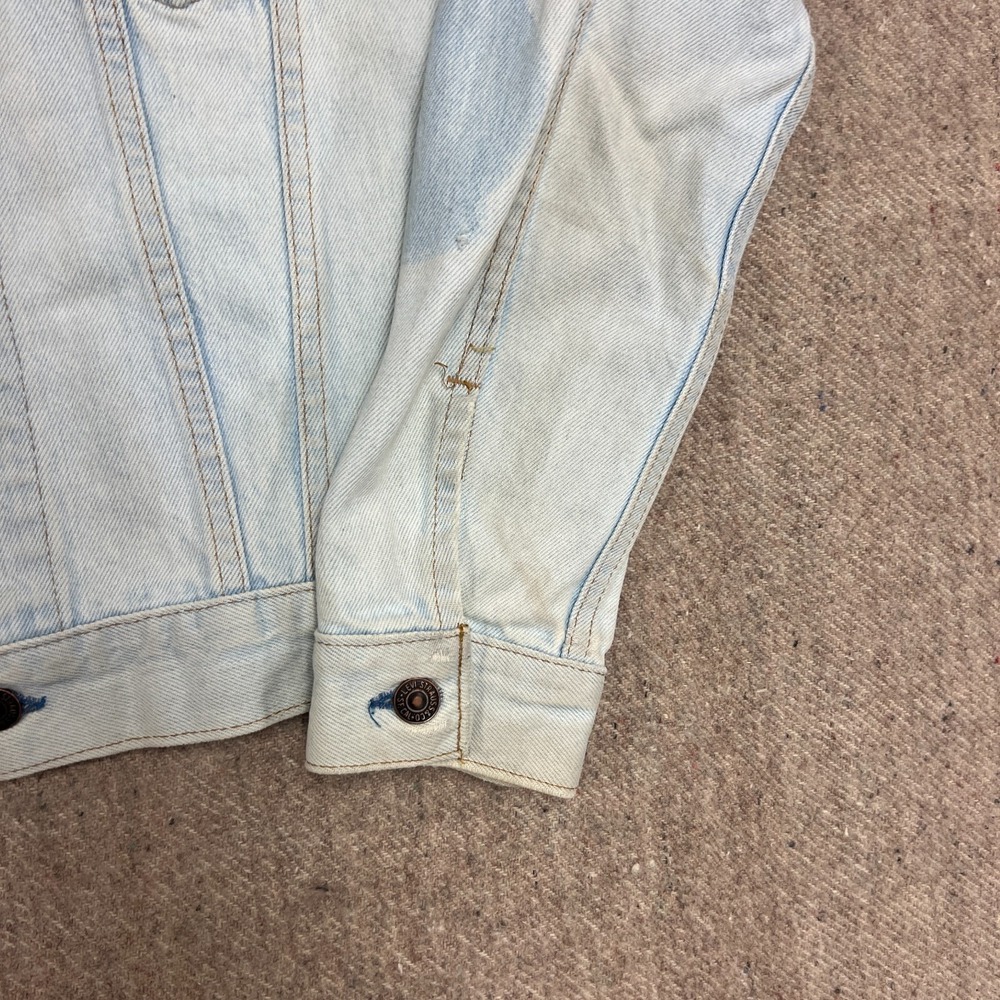 Vintage Levi's 75405 Denim Jacket Mens Large Blue 1990s US Air Force - Picture 7 of 13